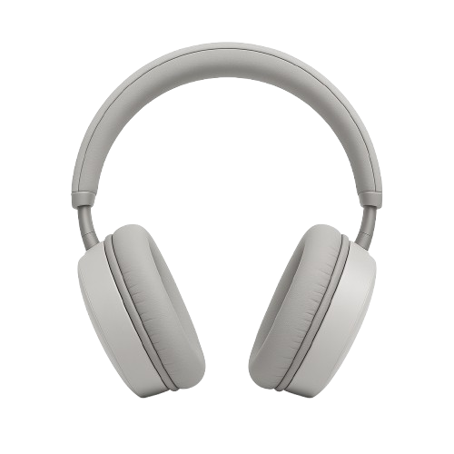 Stylish Red & Silver Over-Ear Headphones 0