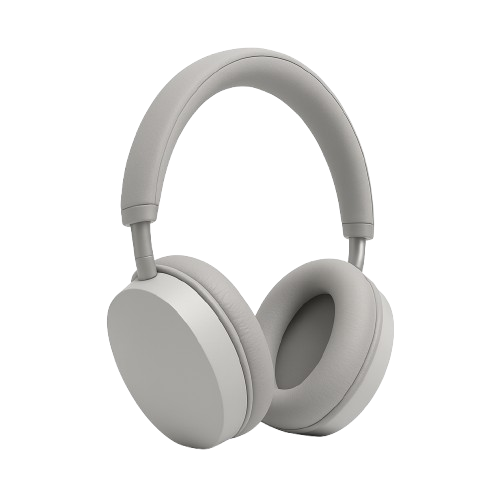 Stylish Red & Silver Over-Ear Headphones 1