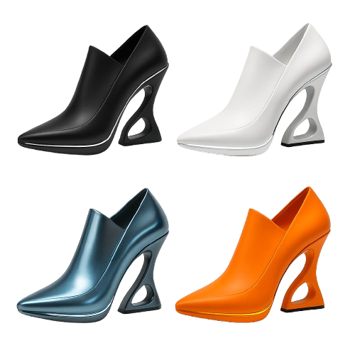 Futuristic Chic High-Heel Boots 0
